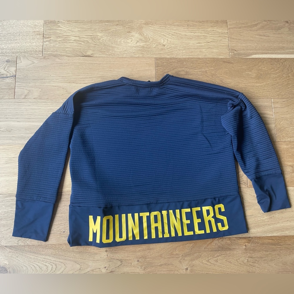 Nike WVU mountaineers crew neck sweat shirt